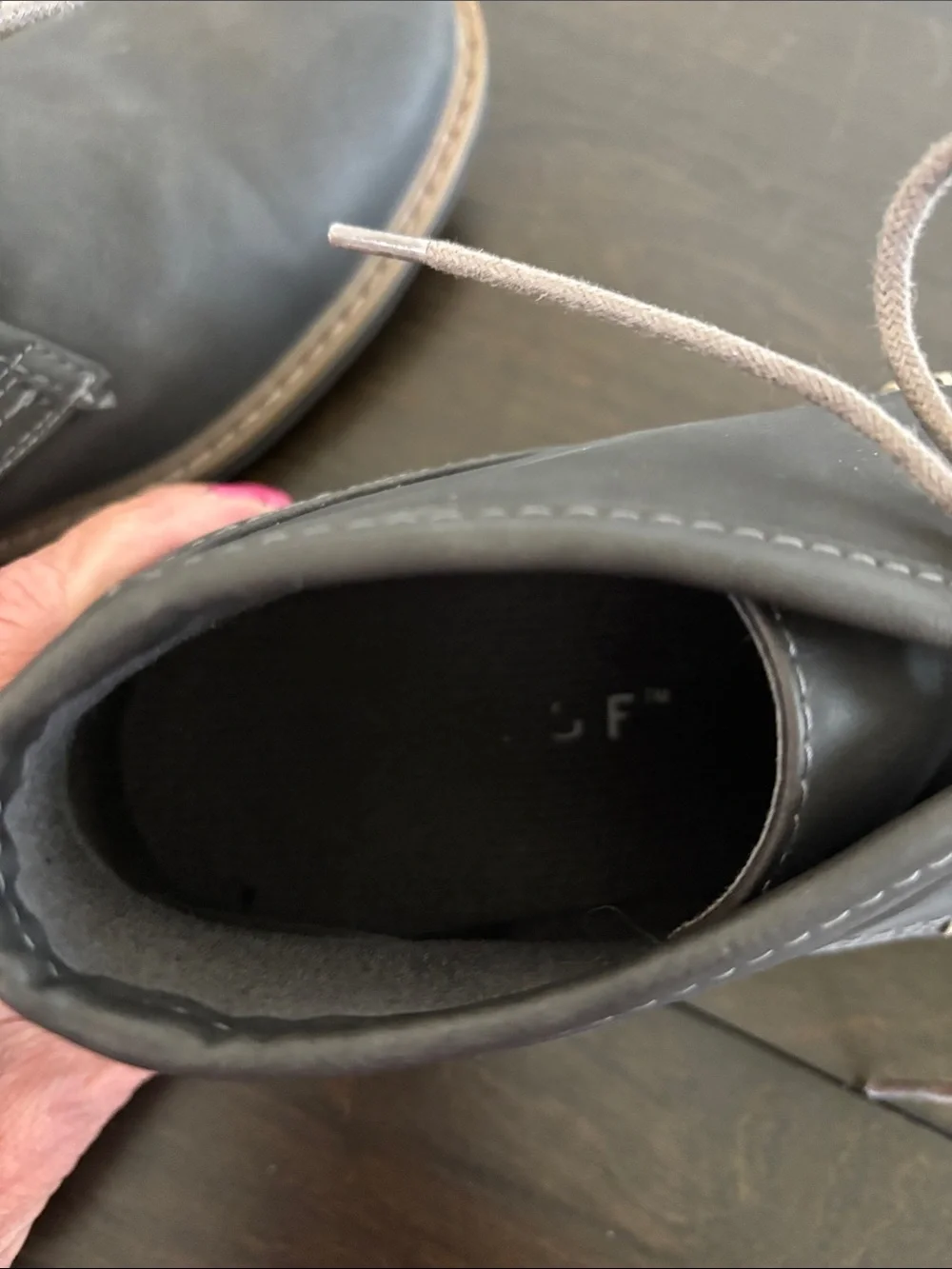 Men's Varese Charcoal Chukka Boots - Lace-Up Casual Size 9.5